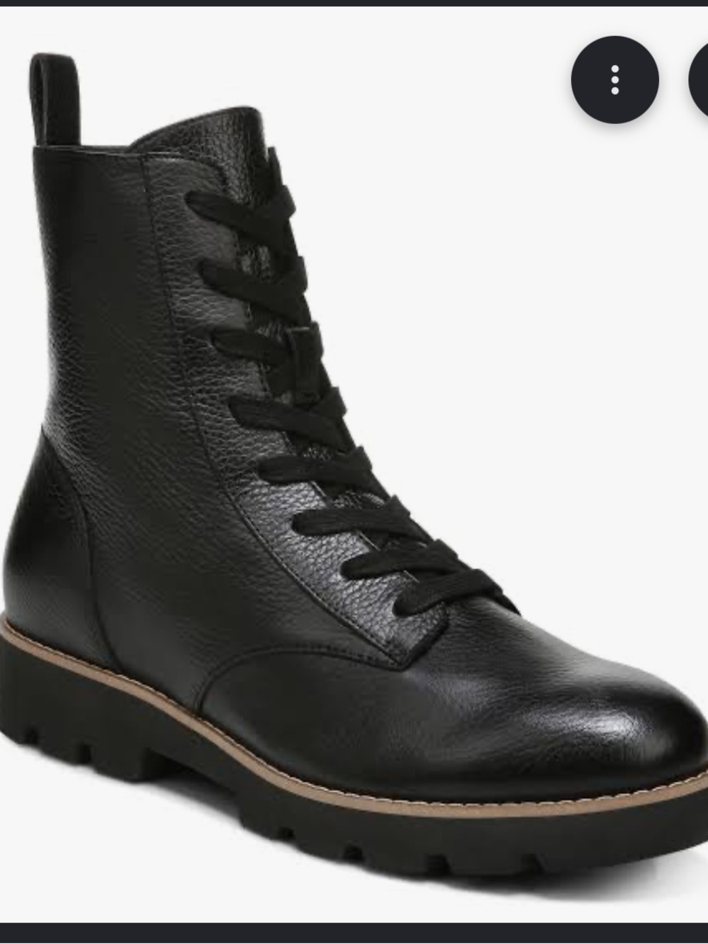 Vionic Lani Lace-Up Combat Boots